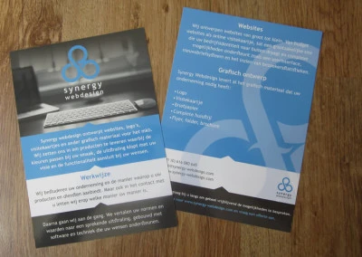 Synergy Webdesign – flyer ontwerp