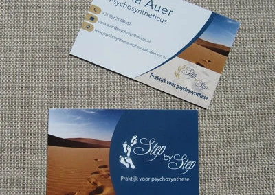 Carla Auer – visitekaartje Praktijk Step by Step