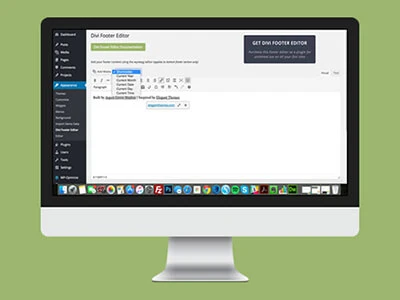 Divi Footer Editor
